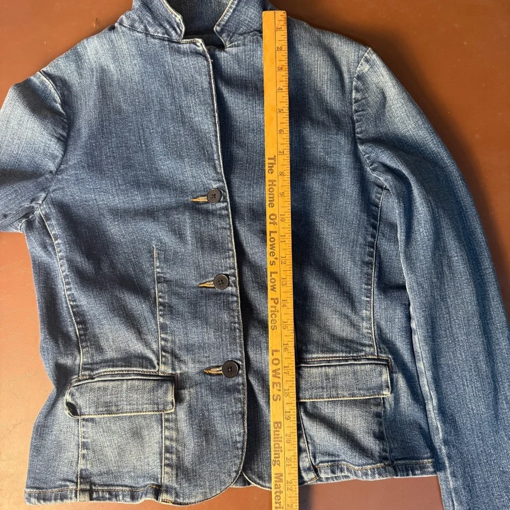 VTG Lauren Jeans Co. Ralph Lauren Indigo Jean Jacket, Classic, Collegiate, Denim - Picture 10 of 14